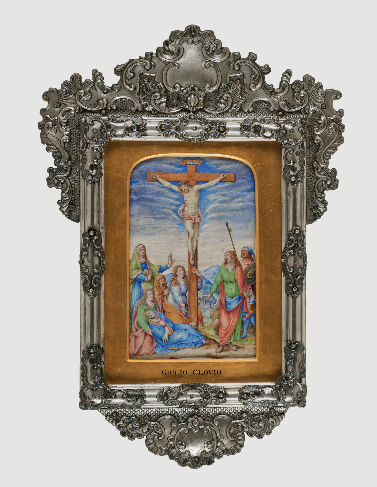 Attributed to Giulio Clovio (Italian, 1498-1578). Crucifixion, ca. 1572. Tempera on parchment, 9 ...