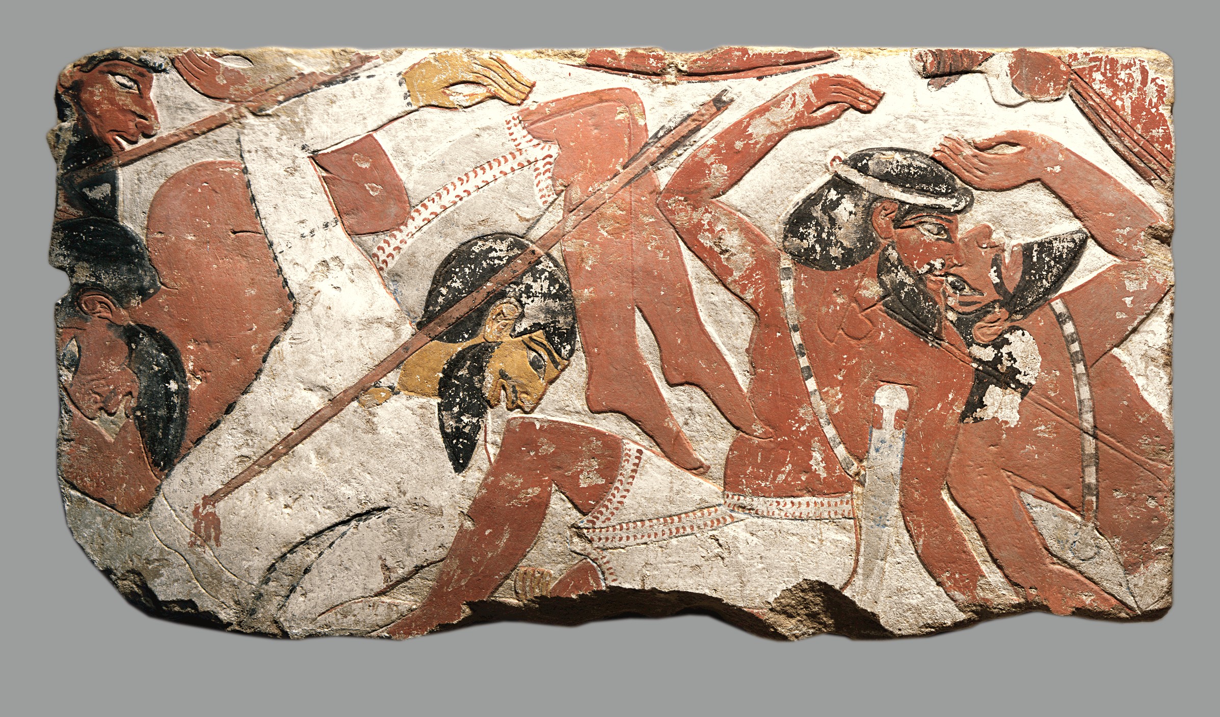 Relief, battle scene