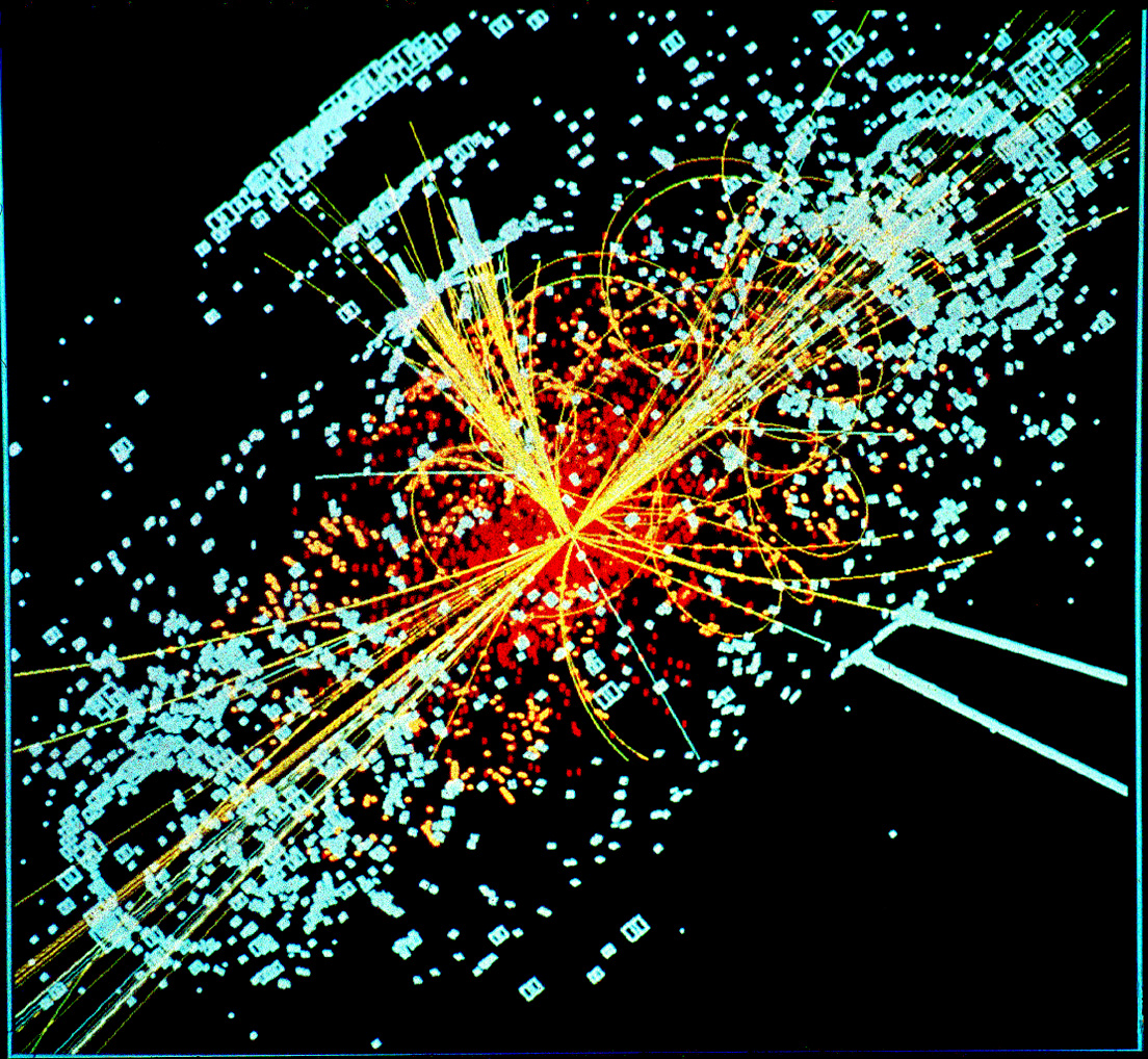 An example of simulated data modeled for the CMS particle detector on the Large Hadron Collider (...