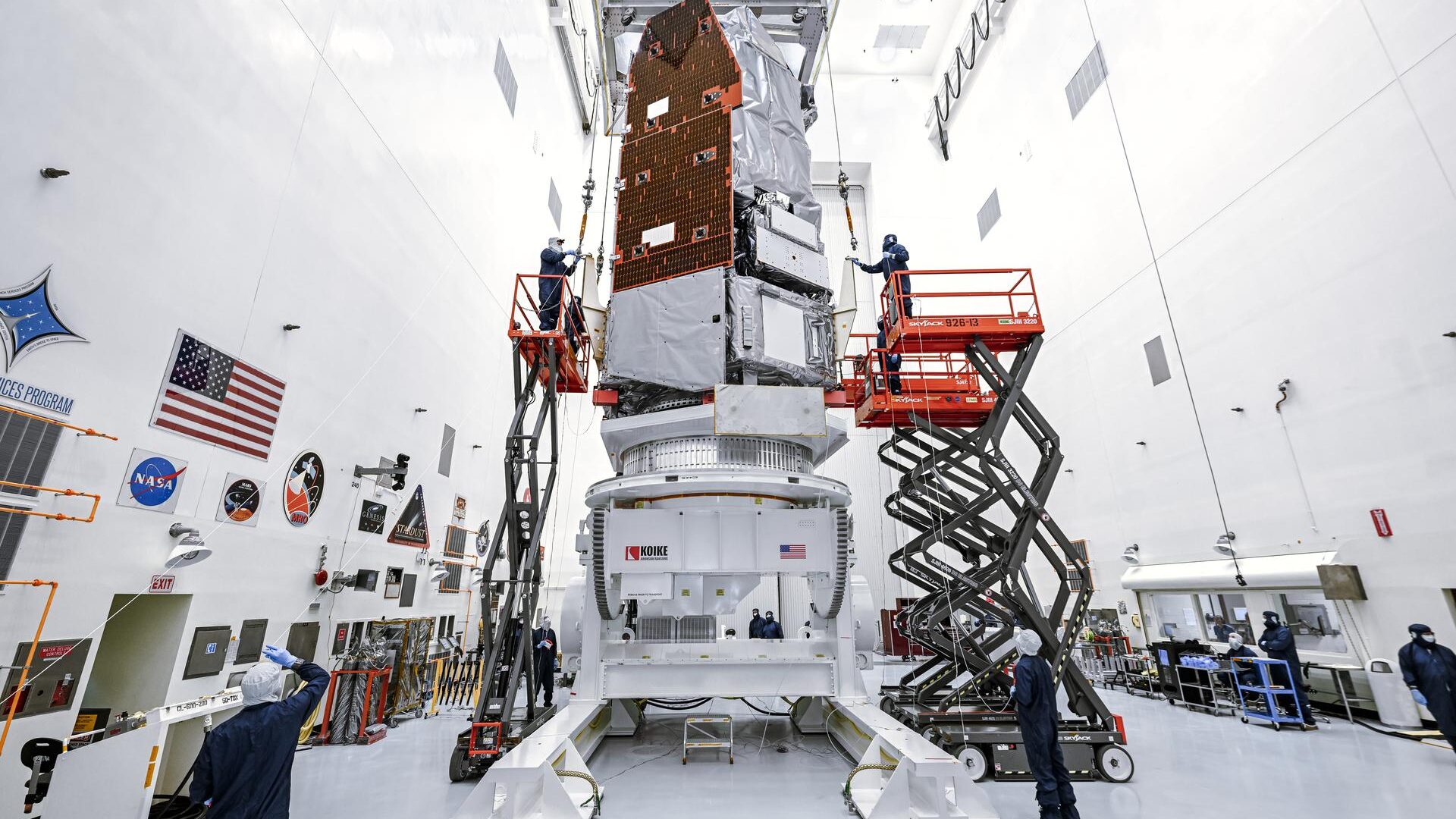 NASA’nın Roman teleskobu, Florida’ya vardıktan sonra ön hazırlık çalışmalarına başladı.