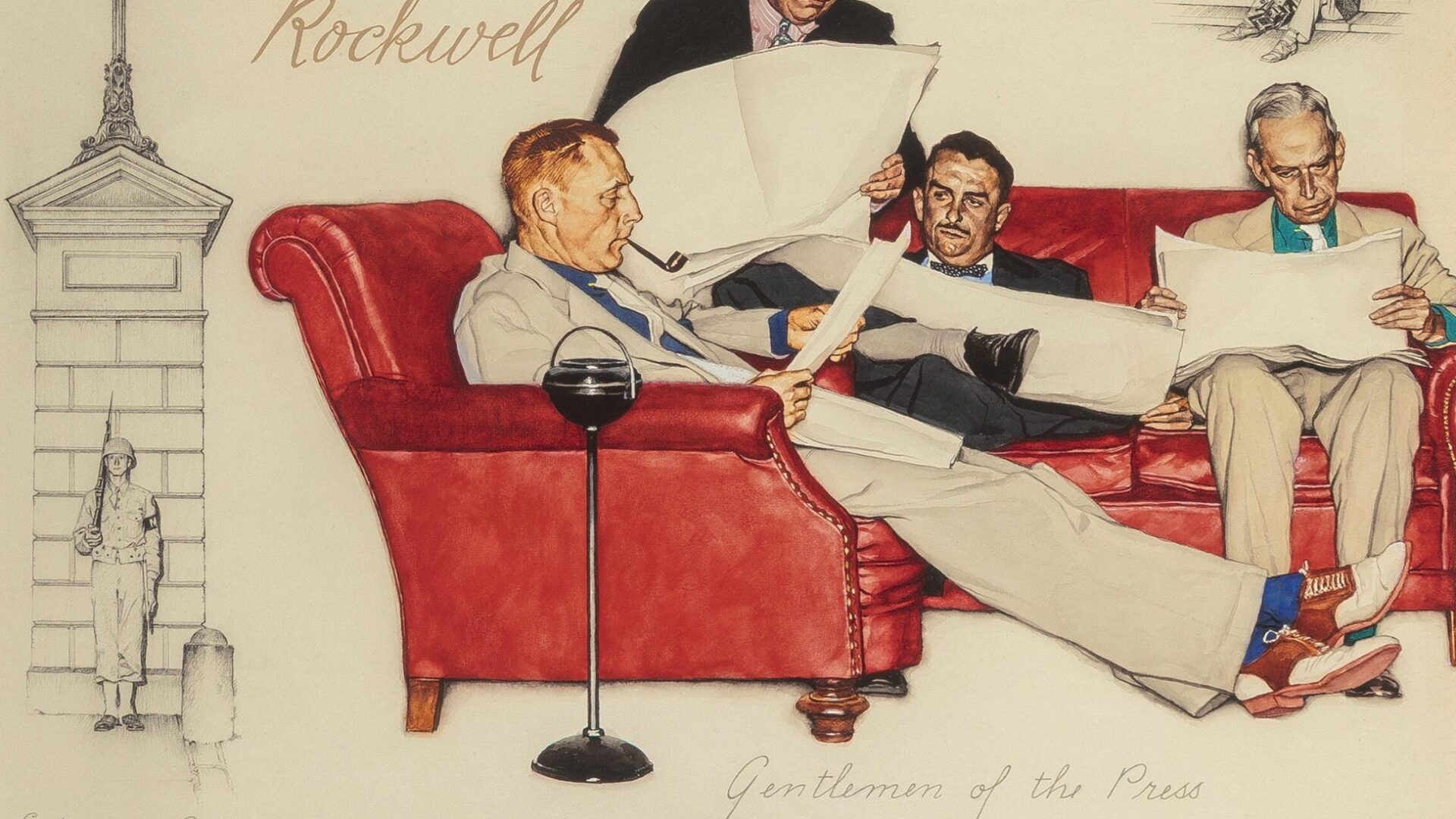 Norman Rockwell’ın Beyaz Saray tabloları, uzun bir yolculuğun ardından sergileniyor.