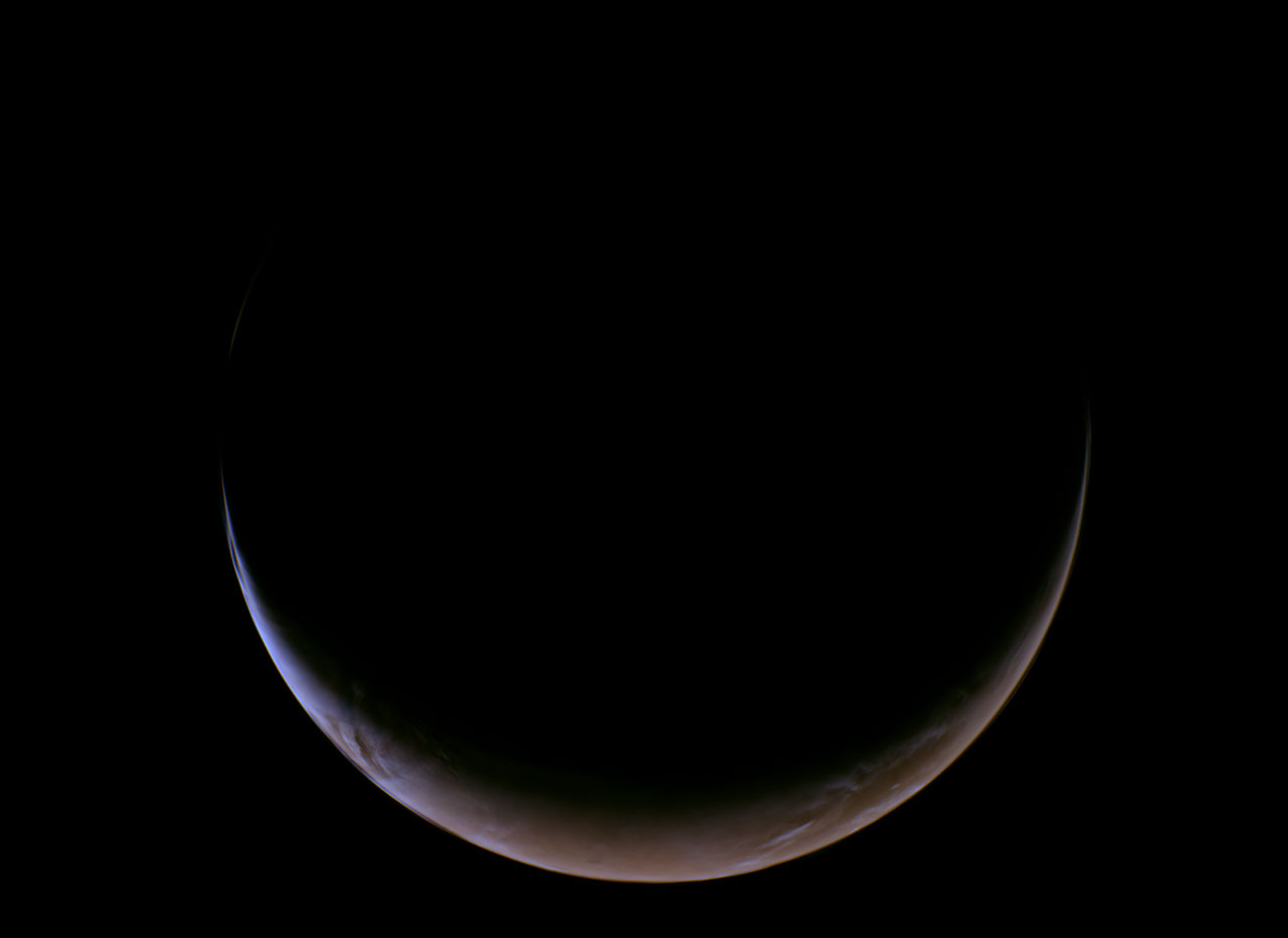 NASA’nın Psyche görevi, Mars’ın hilal şeklindeki görüntüsünü yakaladı.