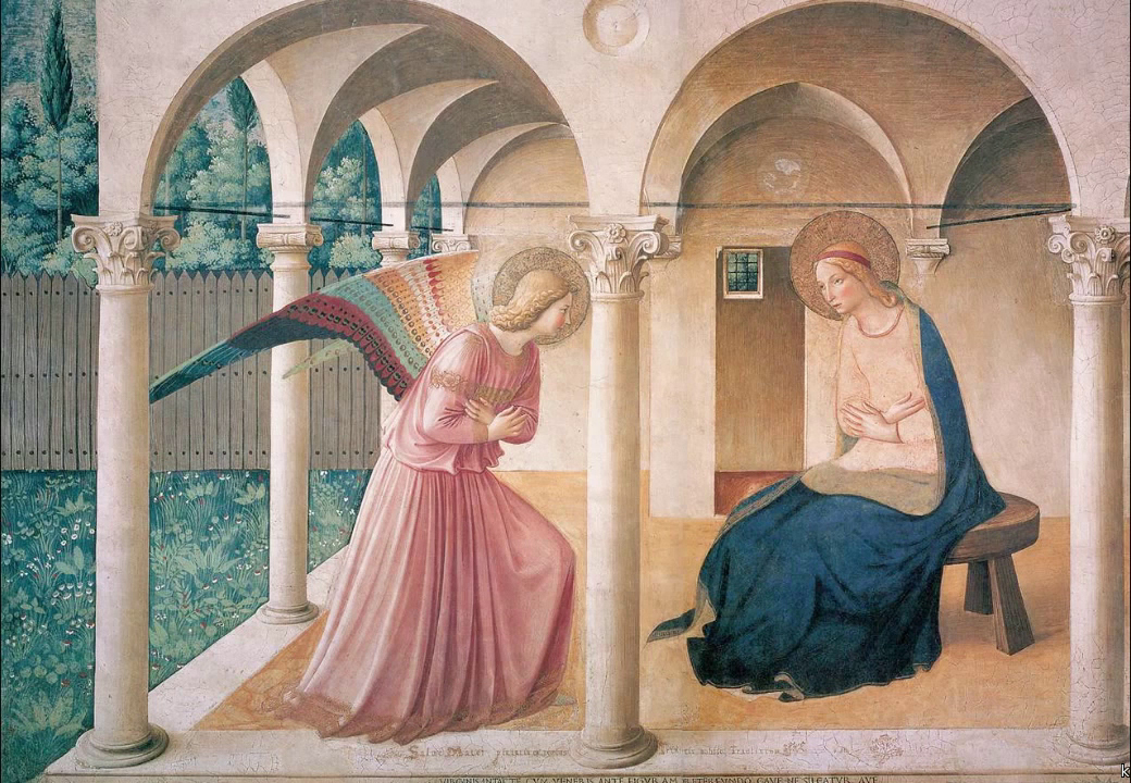Floransa, San Marco Kilisesi’nde yer alan Fra Angelico imzalı Müjdeleme fresko döngüsü.