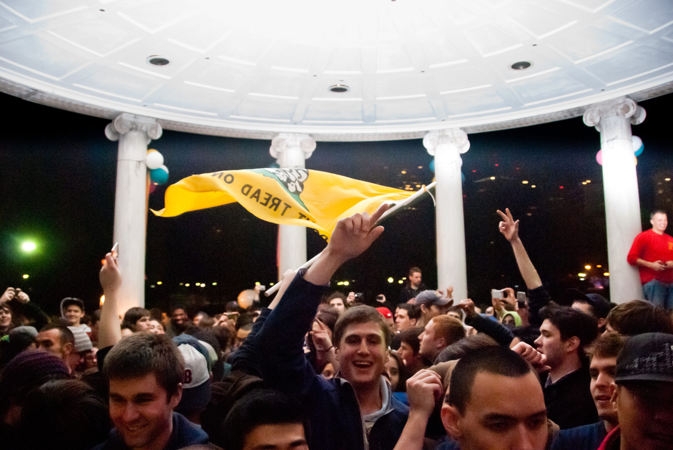 Early morning, May 2, 2011, hours after President Obama announced Osama bin Laden's death.
Bosto...