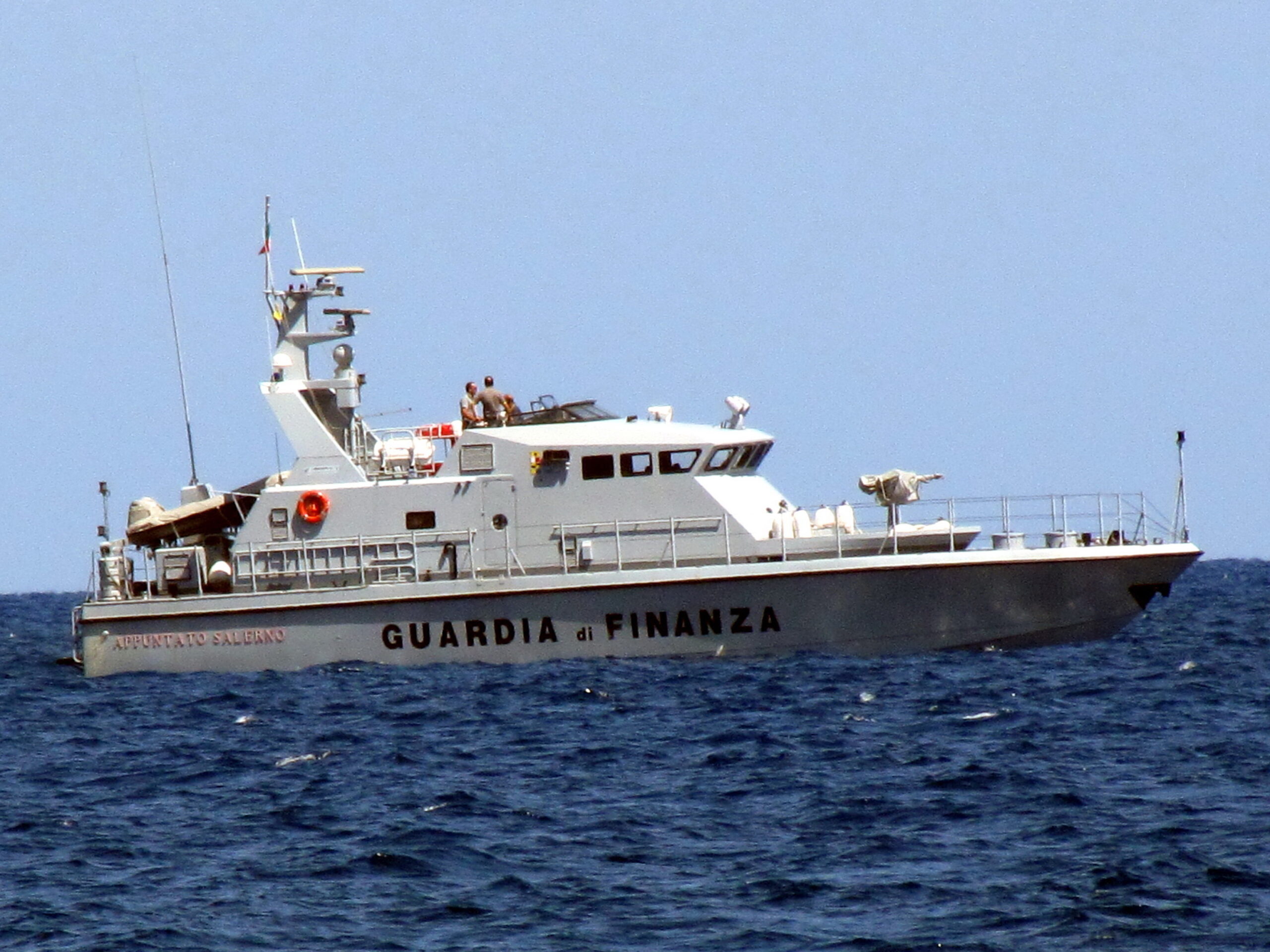 patrol boat of Guardia di Finanza near Palermo