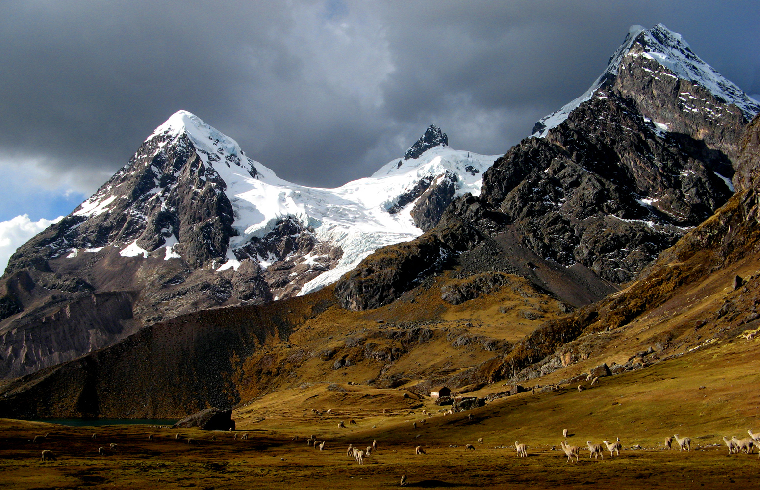 Hillside of peruvian Ausangate mountain.