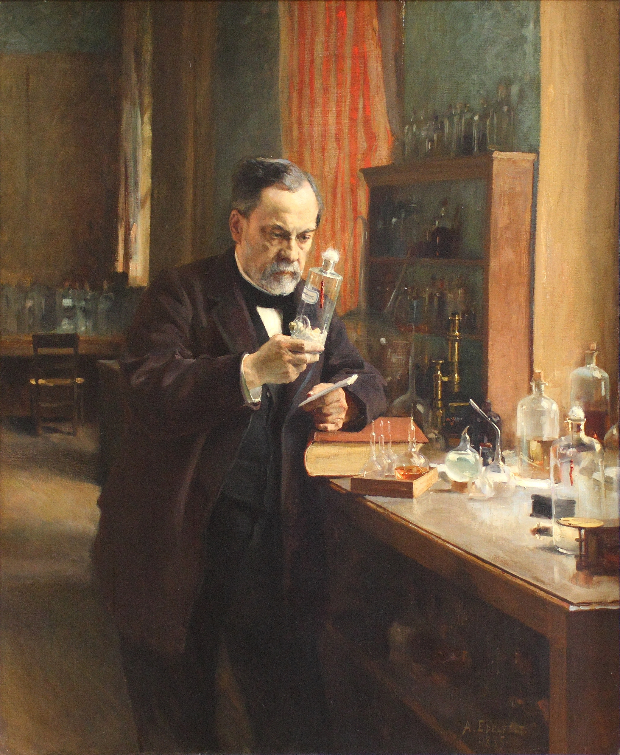 Mikrobiyoloji alanında çığır açan çalışmalarıyla tanınan, modern tıbbın öncü isimlerinden bilim insanı Louis Pasteur.