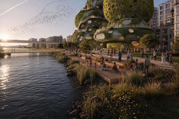 MVRDV’nin kayalık tasarımlı projesi, yeni bir “dünya harikası” yarışmasında birinci oldu.