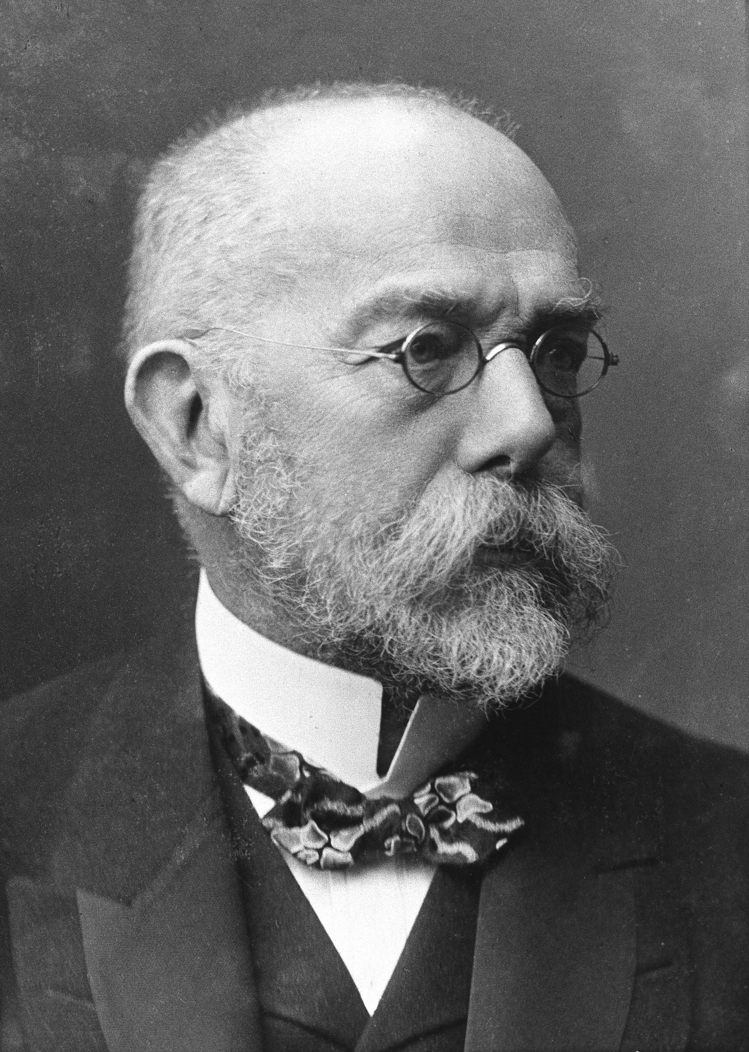Bakteriyoloji alanında çığır açan bilim insanı Robert Koch’un (1843—1910) karakteristik portresi.