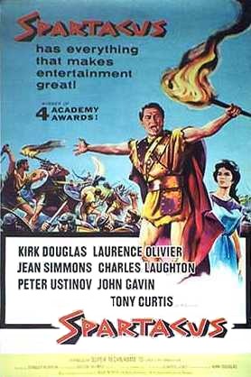 Spartacus filmi için tasarlanmış, profesyonel ve orijinal sinematik afiş çalışması.