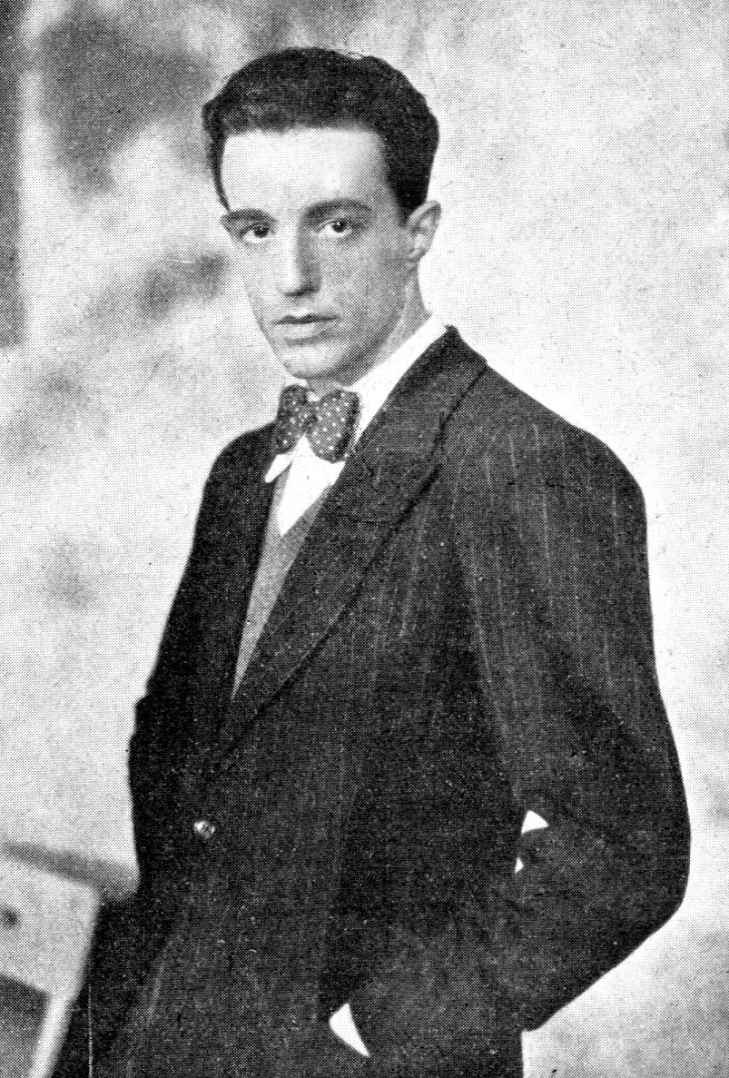 1920li yılların son dönemine ait tarihi bir karede Vittorio De Sica.