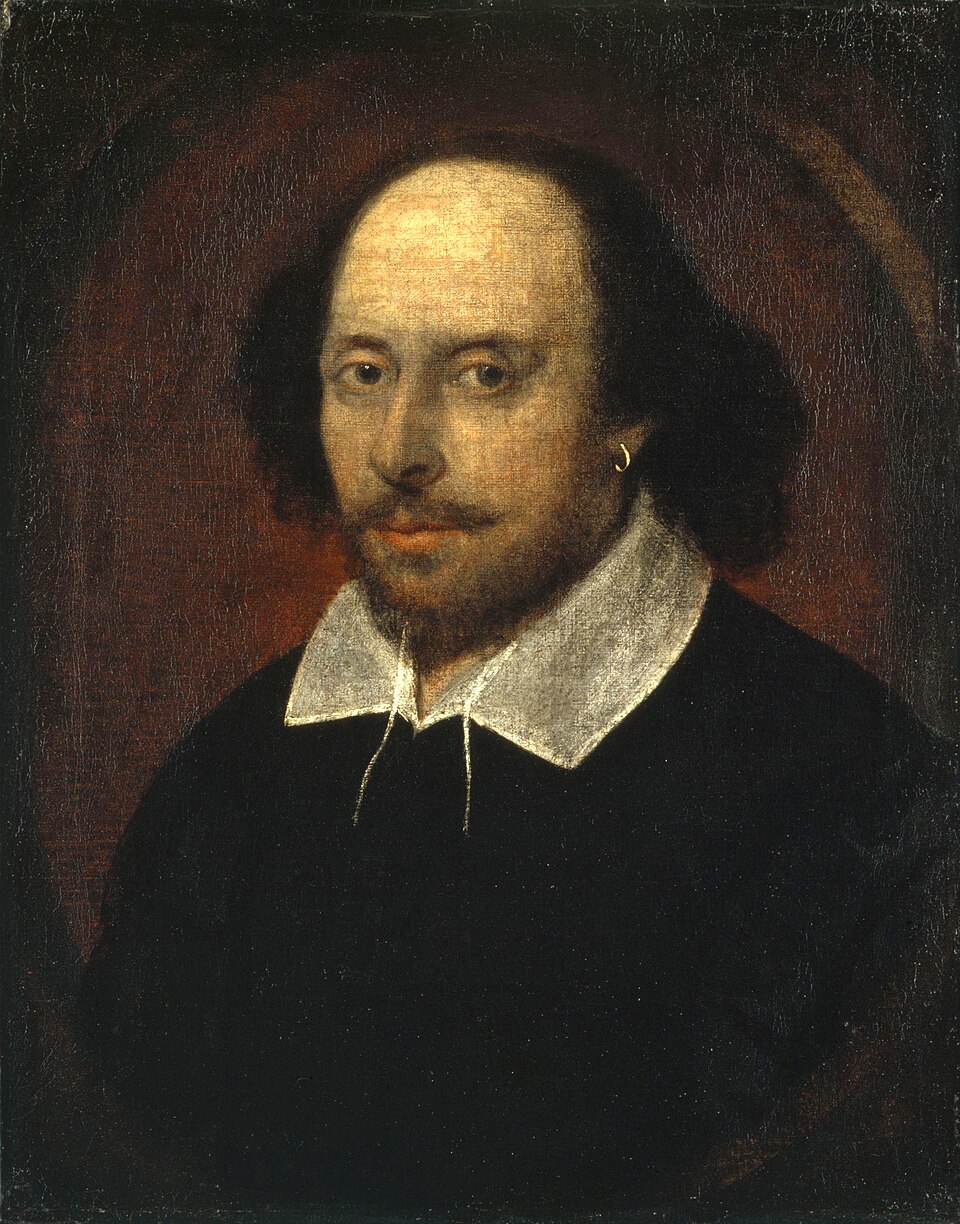 Dünya edebiyatının ikonik ismi William Shakespearein karakteristik detaylarını yansıtan sanatsal ve profesyonel portresi.