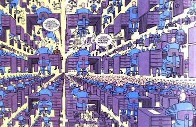 Artwork from the Marvel Comics of the Time Variance Authority