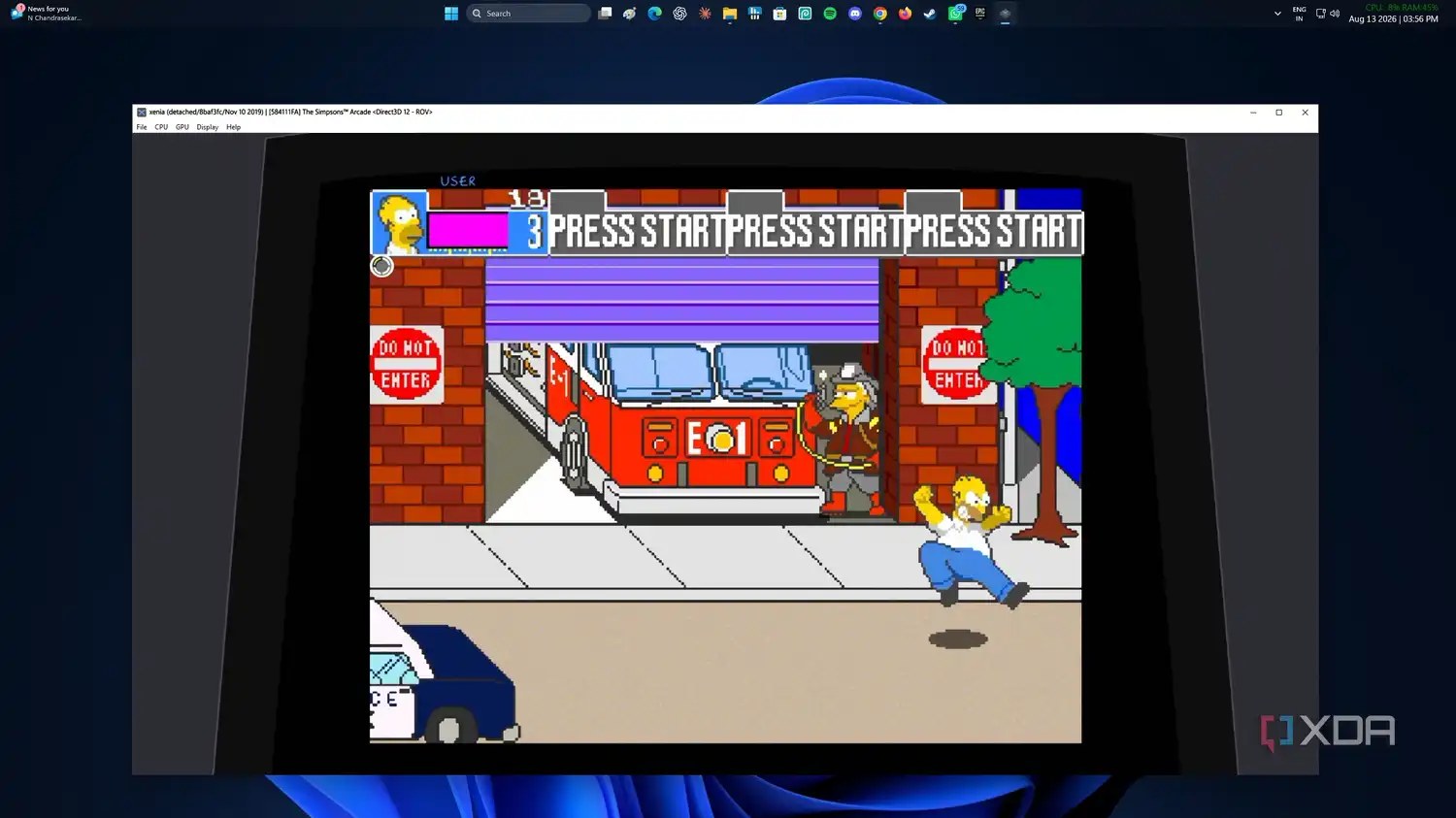 the-simpsons-arcade-game-xbox-360-on-xenia-emulator-windows-11