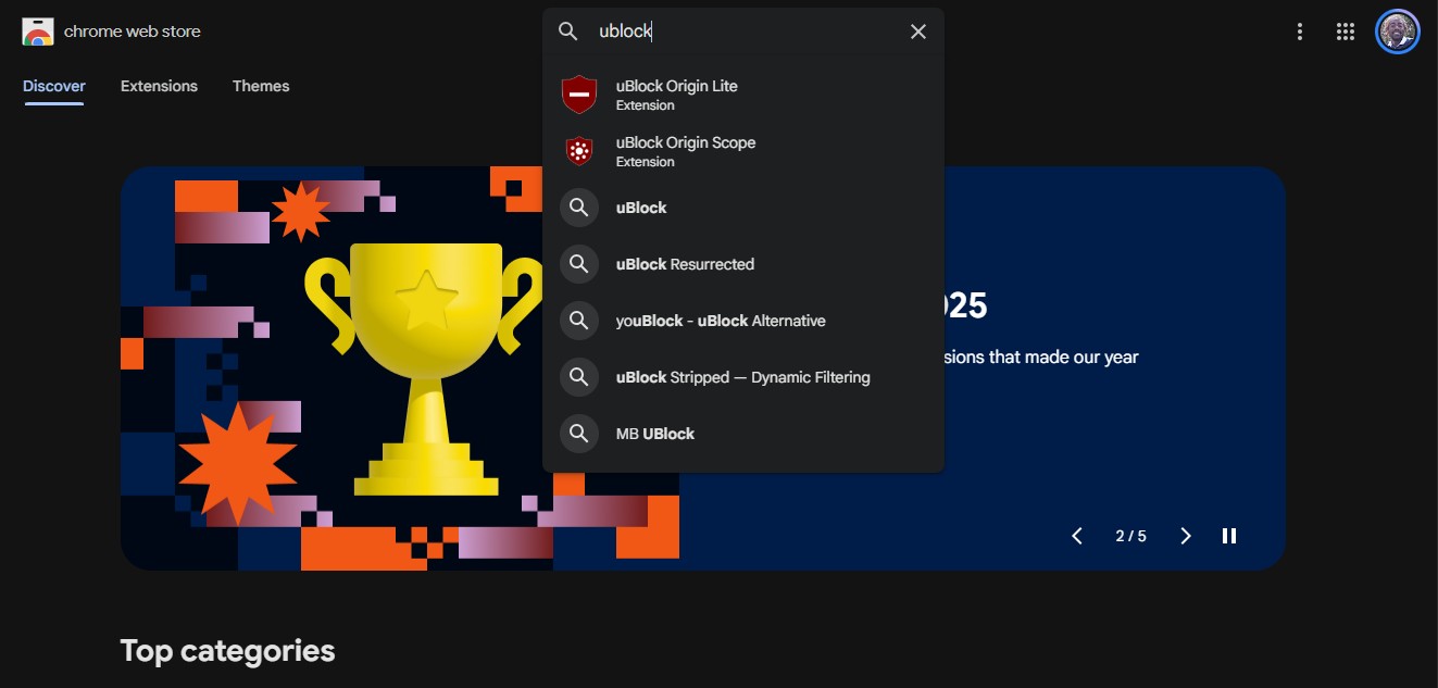 uBlock-Origin-missing-from-Chrome-Web-Store