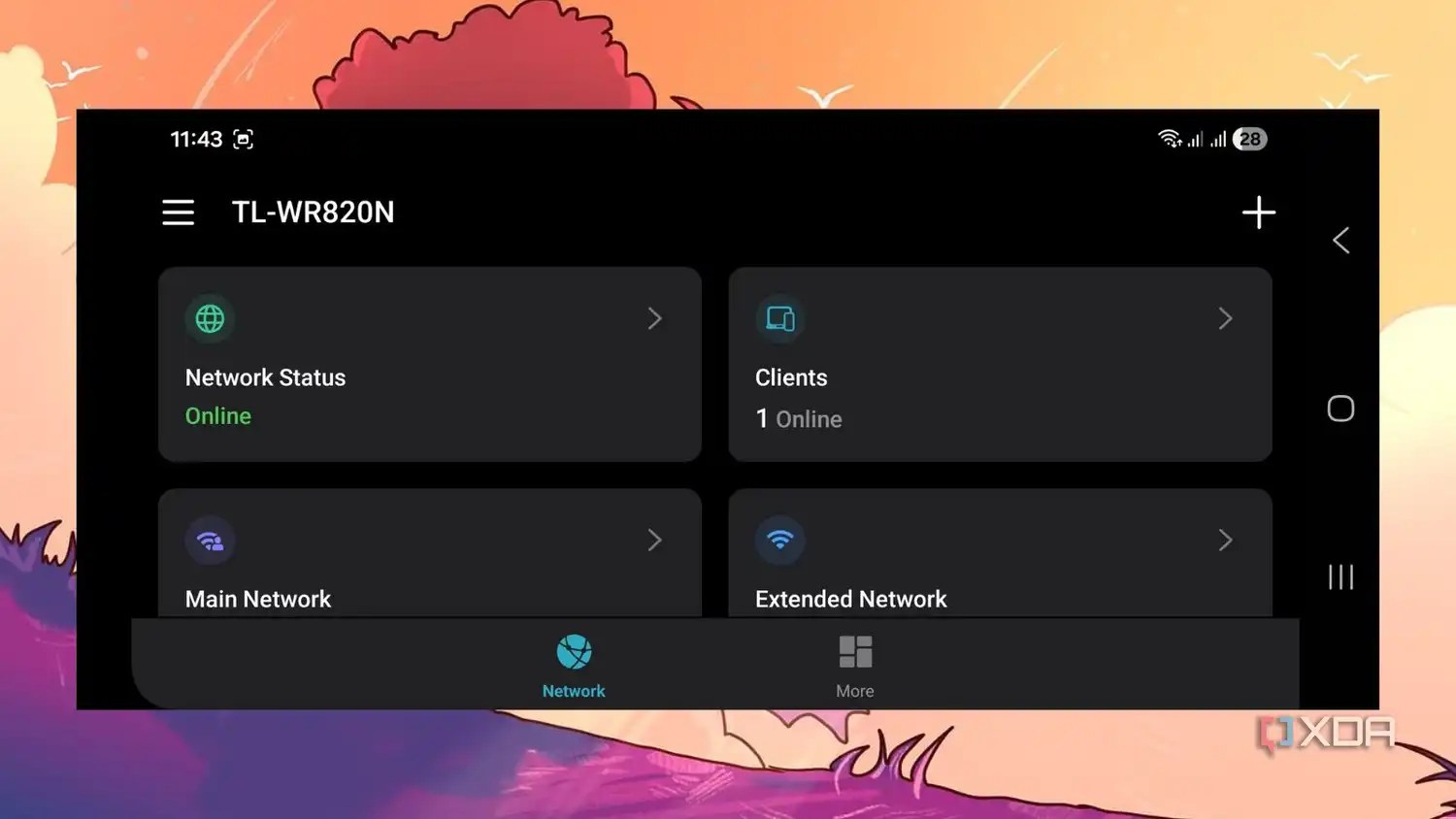 screenshot of tp link access point dashboard