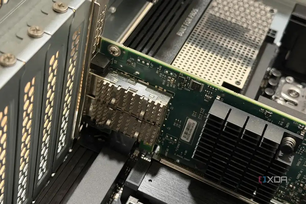 mellanox pcie card in a home server