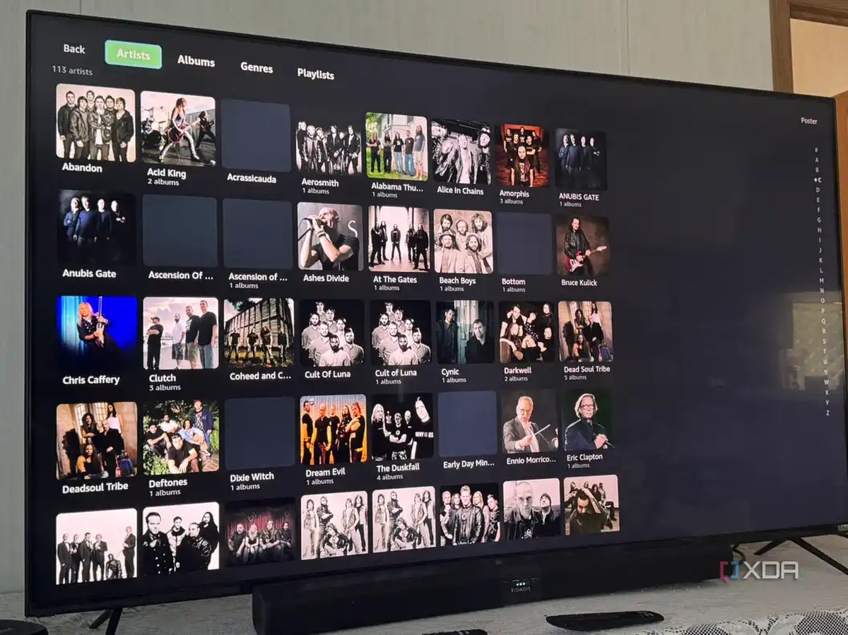 Astra Music on Jellyfin Displaying