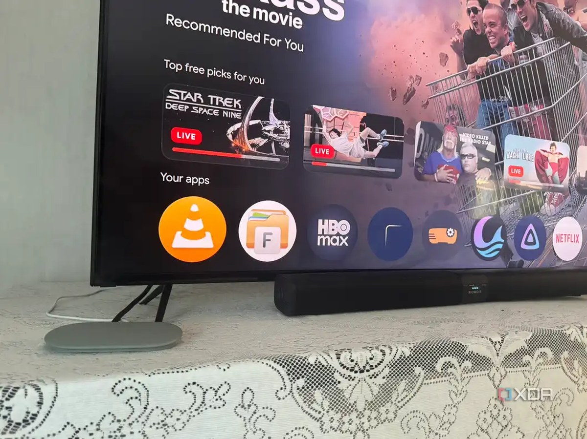 Google TV Streamer Home Screen background