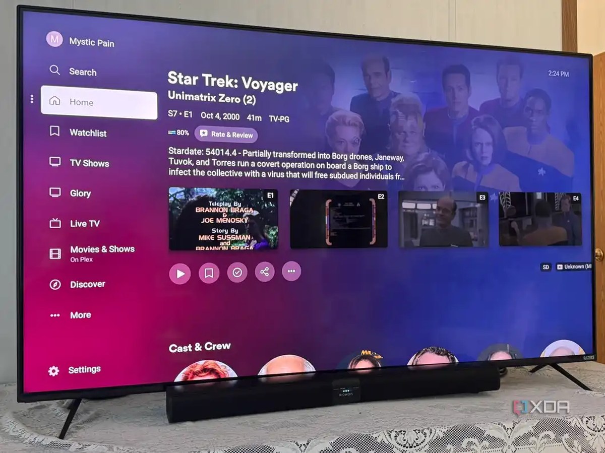 Jellyfin Client Running on TV