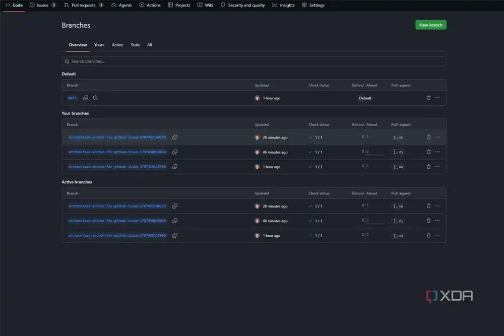 archon github branches
