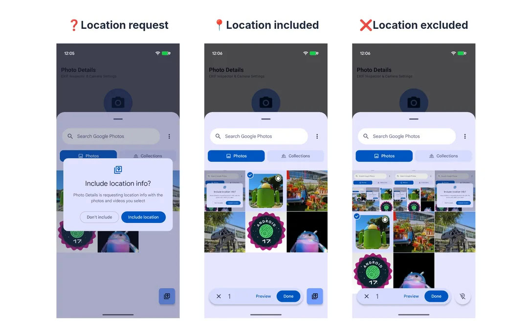 Android Photo Picker new location data API Android Photo Picker new location data API