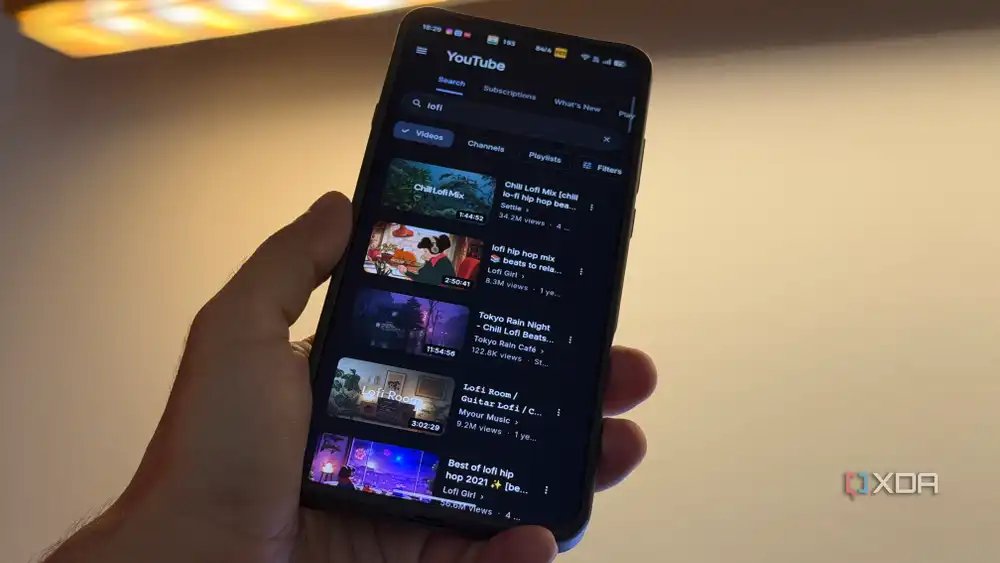 Fathom app playing YouTube