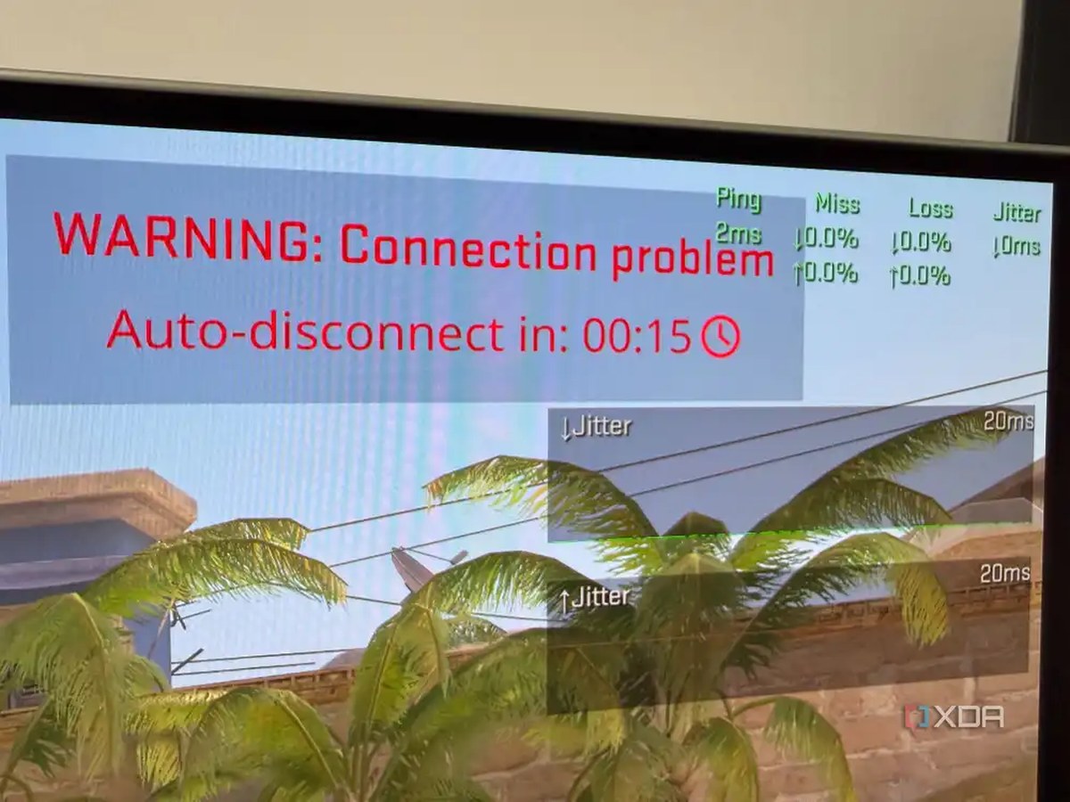 A photo of a display showing CS2 auto disconnect warning