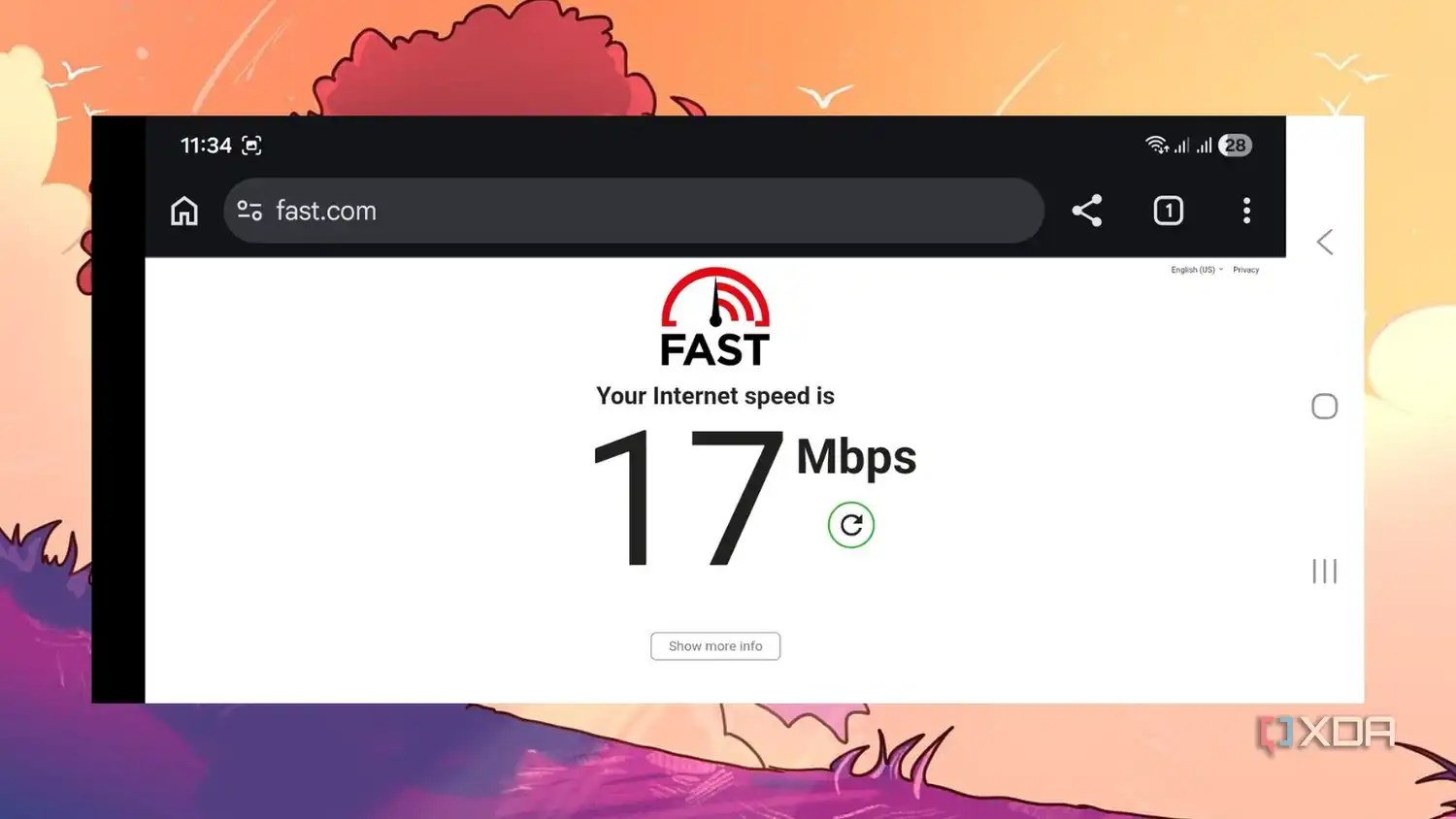 screenshot of tp link access point slow speed