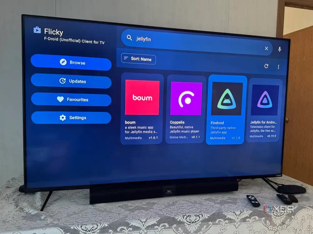 Android TV with Flicky for F-Droid Appsu