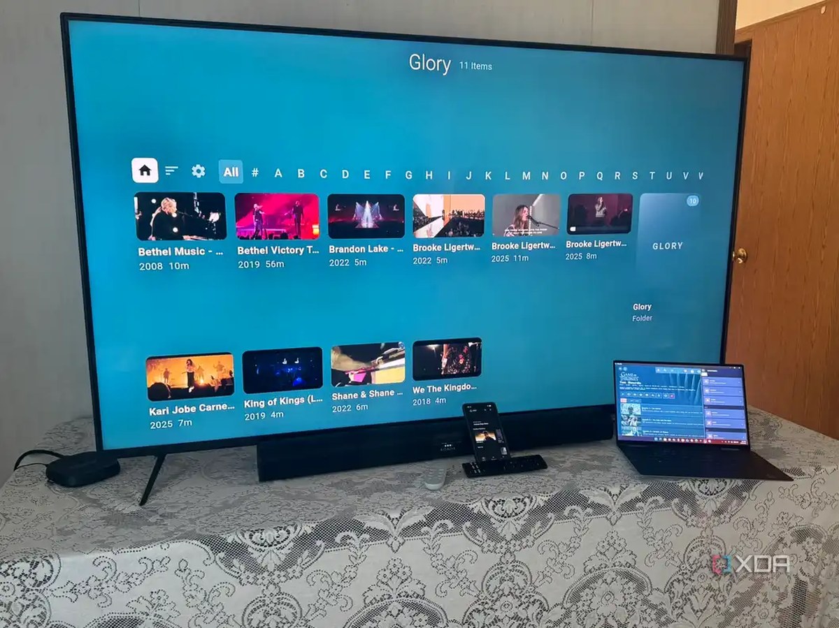 Jellyfin Clients running on three devices