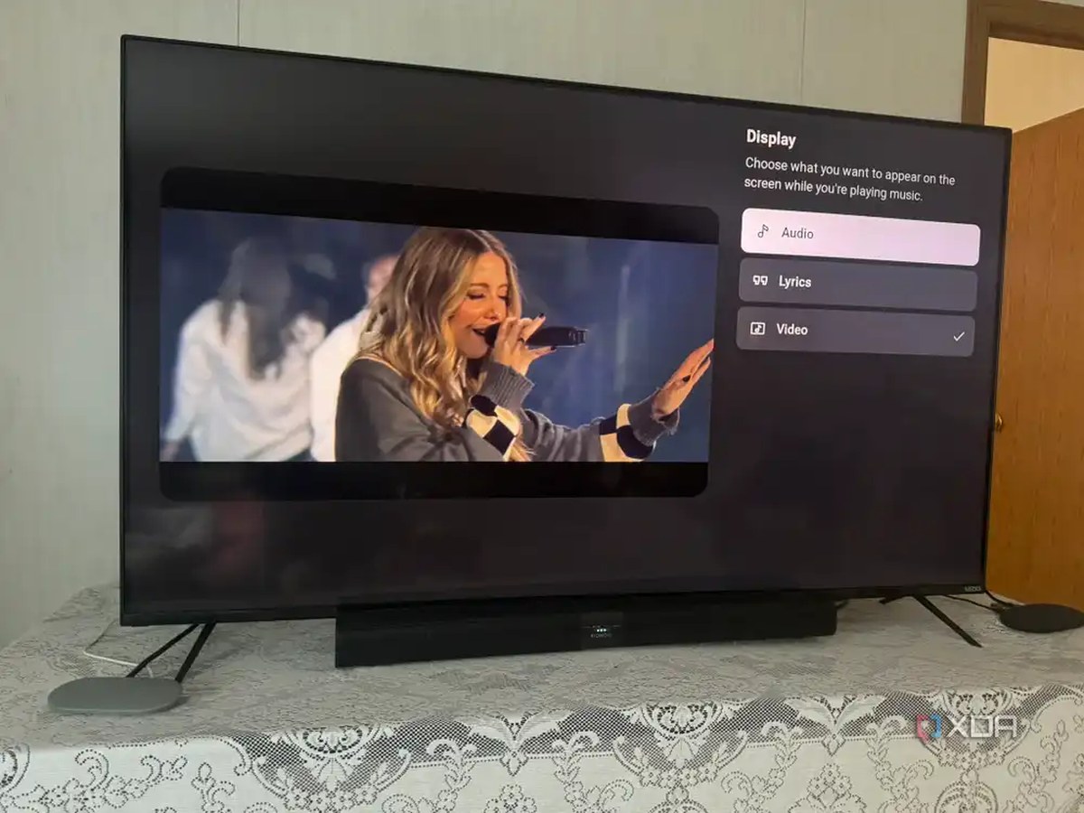 YouTube Music Options on Google TV Streamer