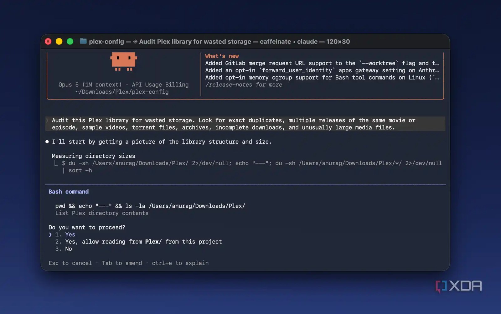 Claude Optimizing plex library