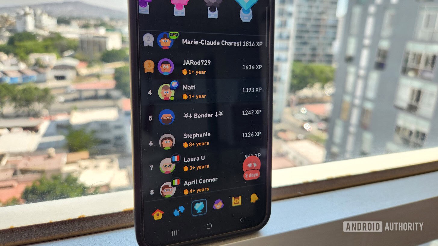 Duolingo League Table