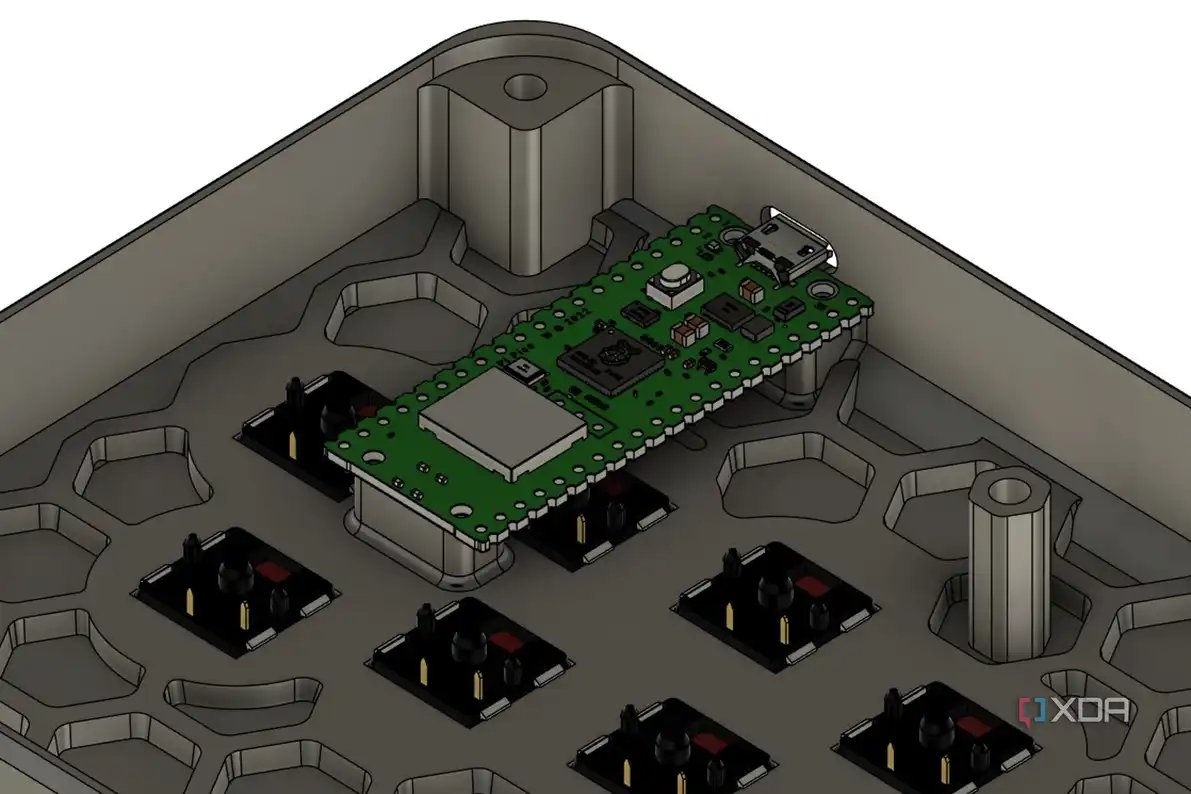 Raspberry Pi Pico mounting position in CAD
