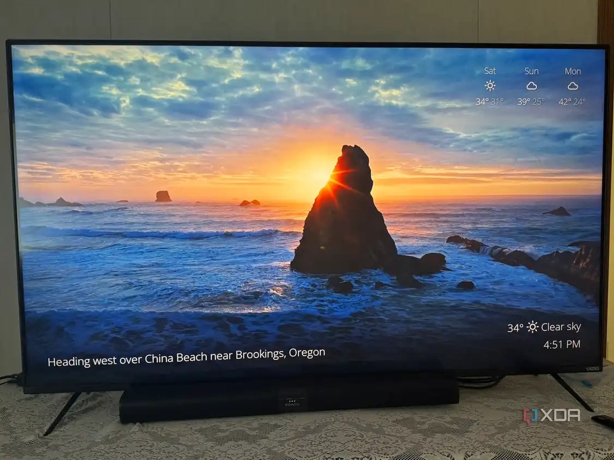 Android TV with Google TV Legacy with Aerials View Tweaked with Apple TV Screen Saver Photos-1