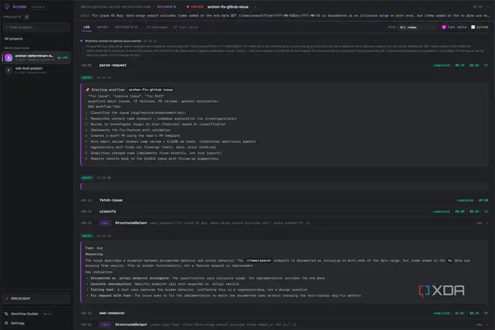 archon web ui running github fix