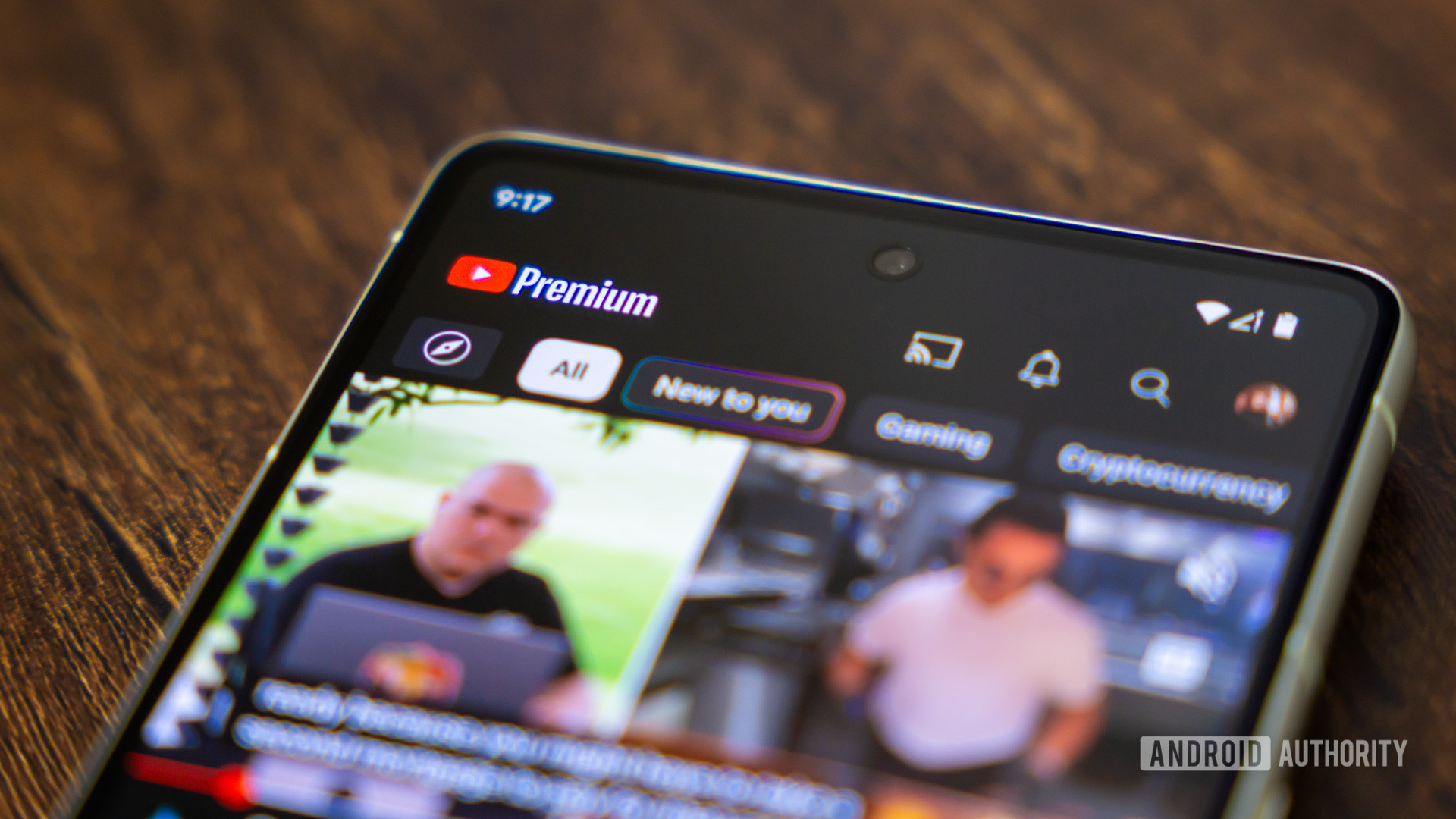 YouTube premium app on smartphone stock photo (2) YouTube premium app on smartphone stock photo (2)