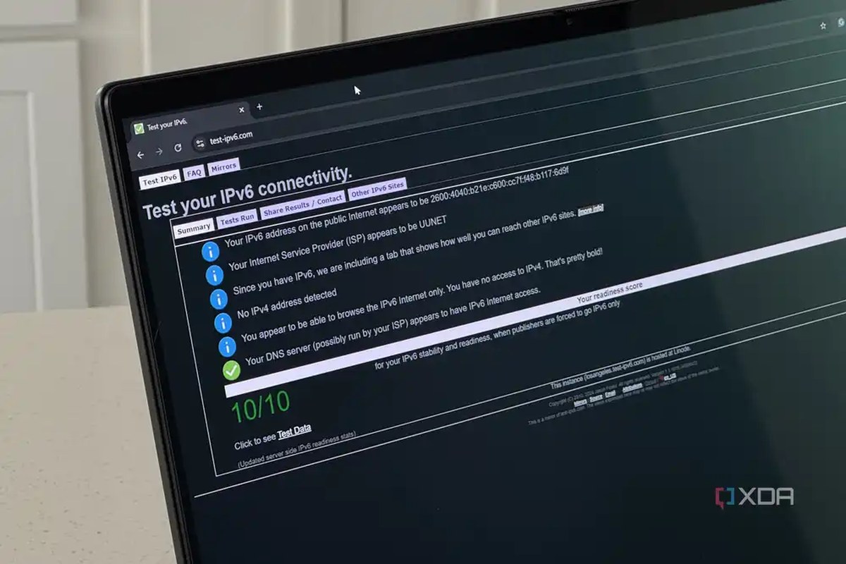 ipv6 tested on browser window