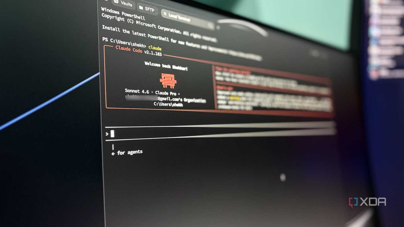 Claude Code terminal welcome screen running on a homelab setup