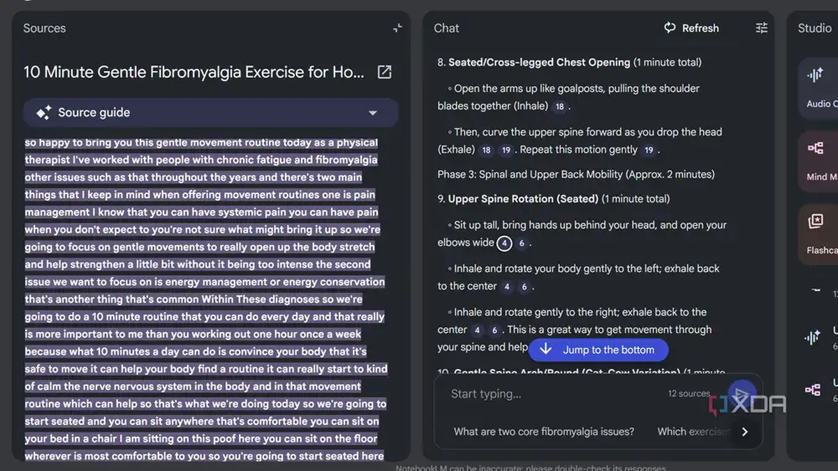 notebooklm video transcript with entire text highlighted