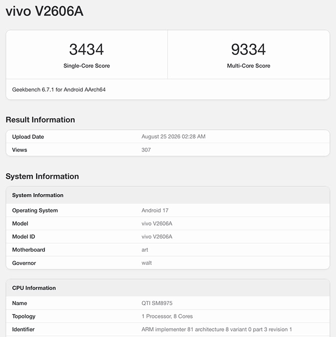 geekbench scores snapdragon 8 elite extreme gen 6 geekbench scores snapdragon 8 elite extreme gen 6