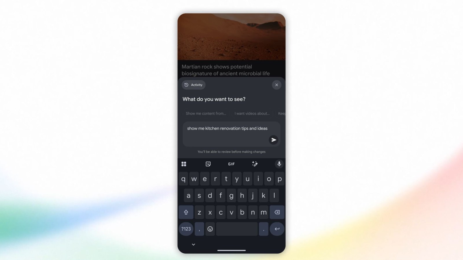 Google Discover what do you want to see Tell Google Google Discover what do you want to see Tell Google
