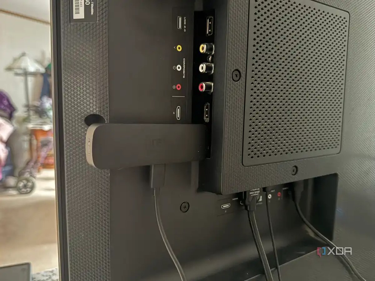 New Fire TV Stick with Vega Plugged into TV