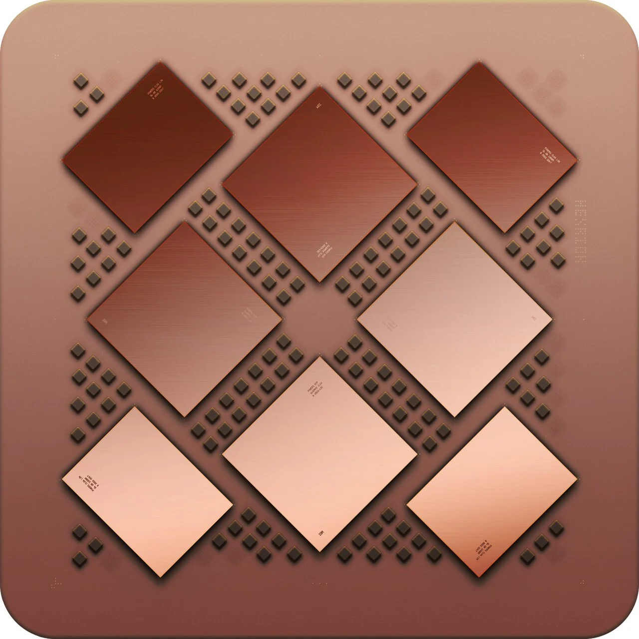 Zen 4 Mimarisinde Çiplet (Chiplet) ve 5nm FinFET Silikon Mikromimarisi - POWER5-MCM