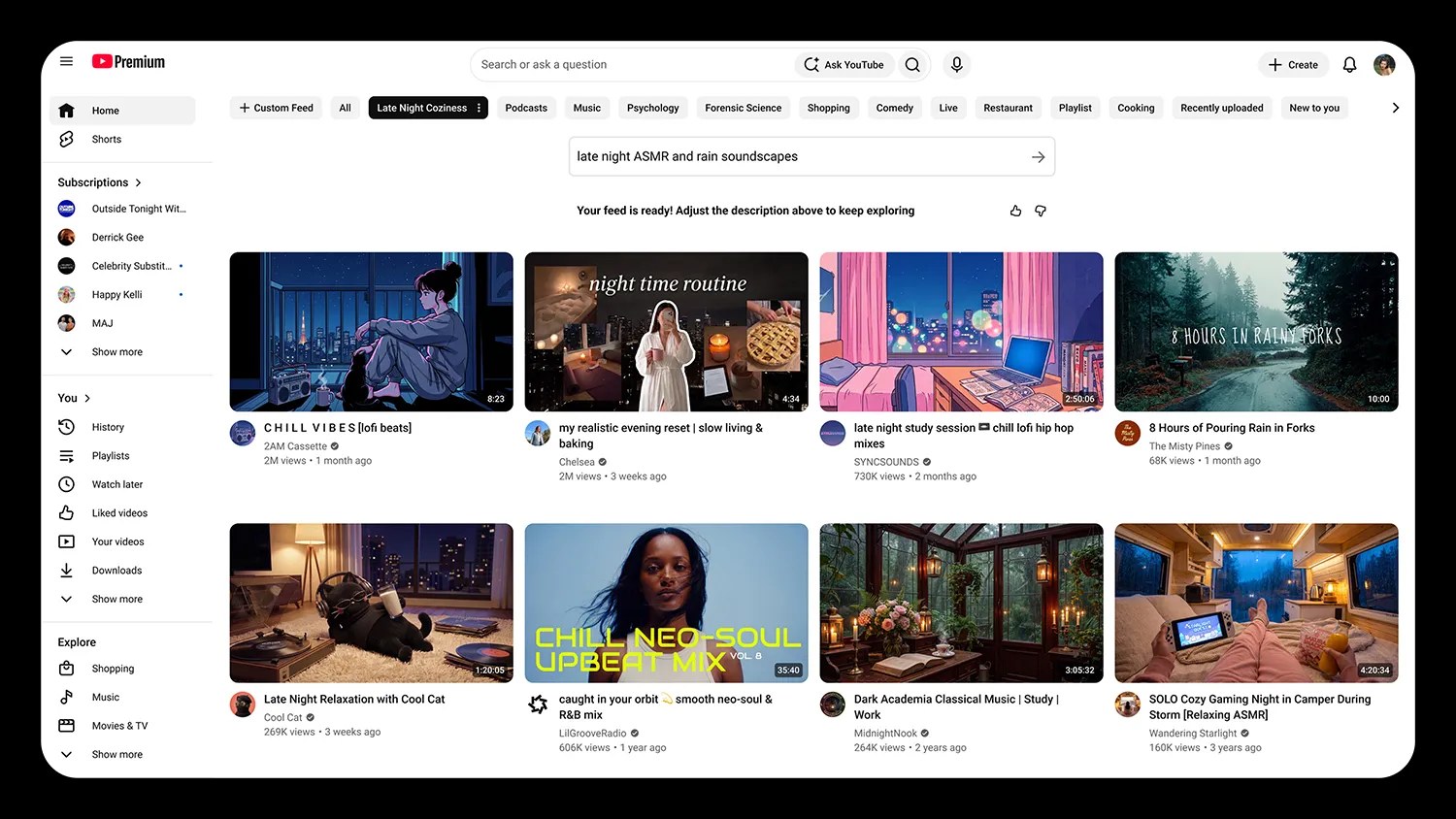 YouTube, Kullanıcıların Kendi Algoritmalarını Kendi İstekleriyle Kurmasına İzin Veriyor