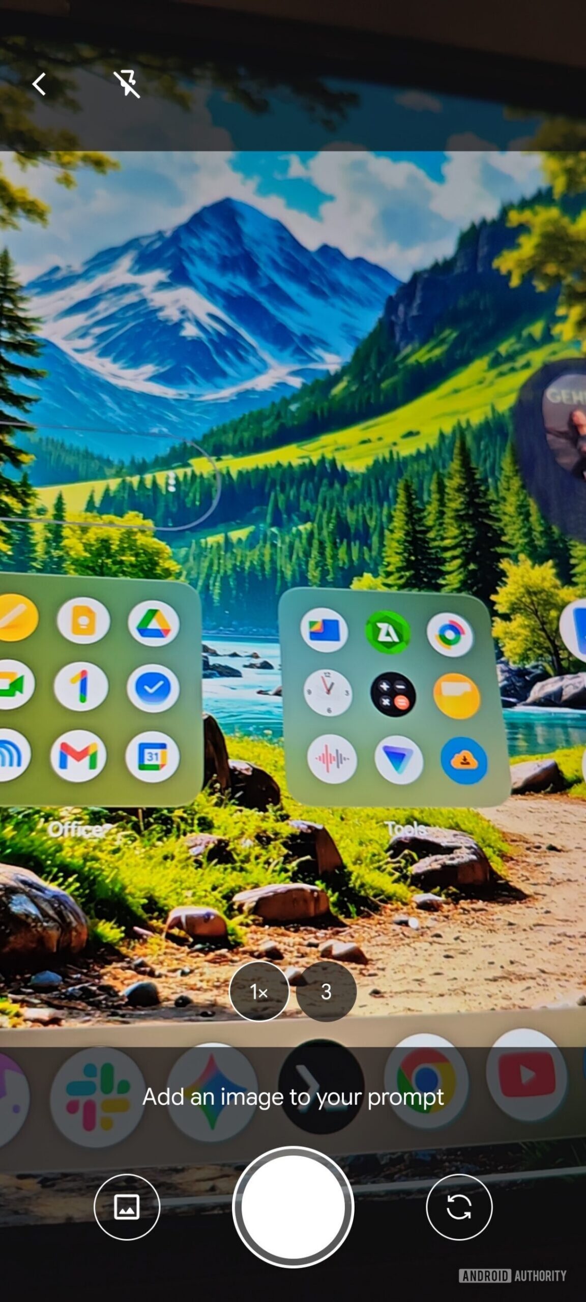 Google Gemini Camera UI Current
