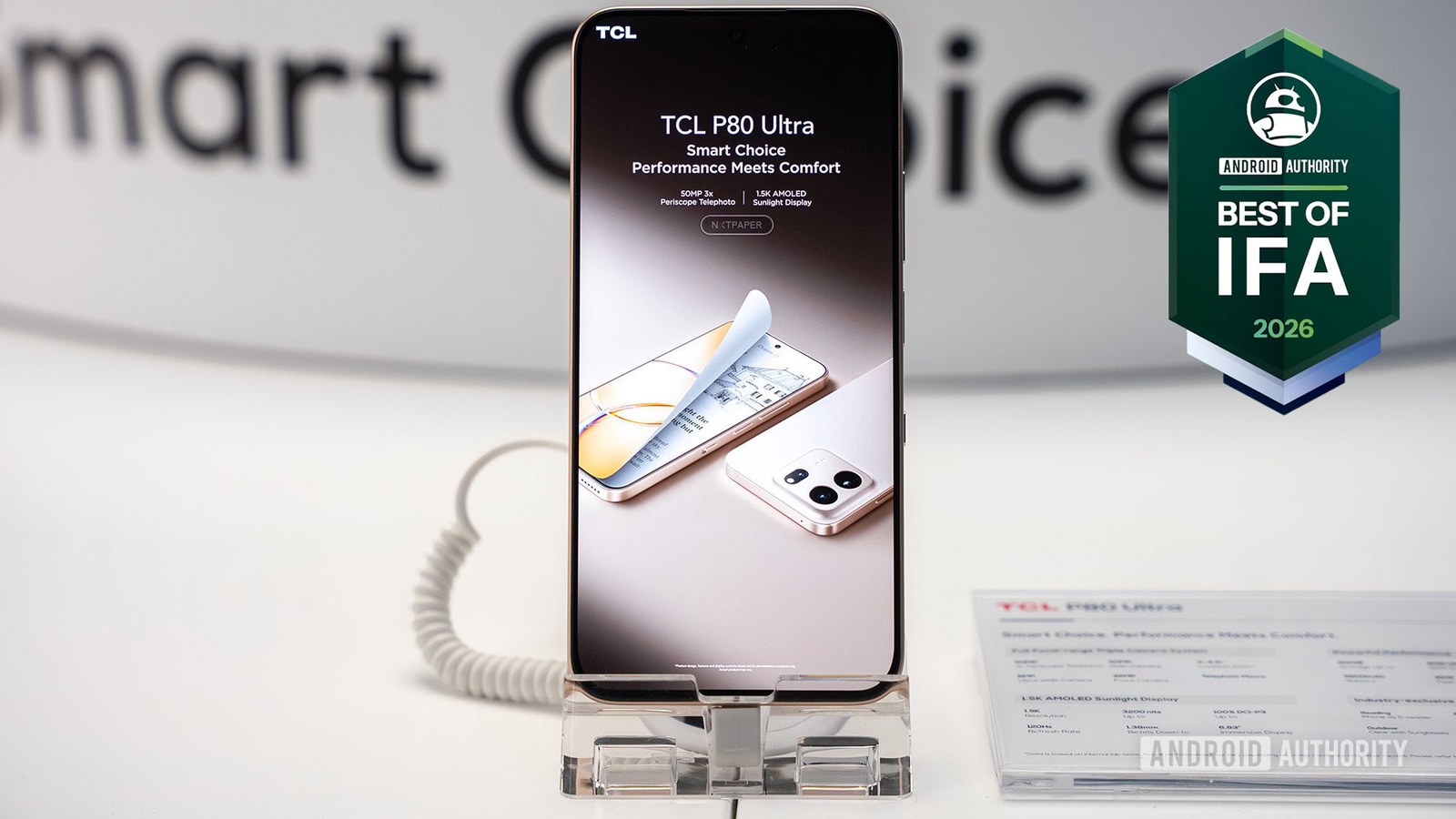 TCL P80 Ultra display best of ifa 2026 award