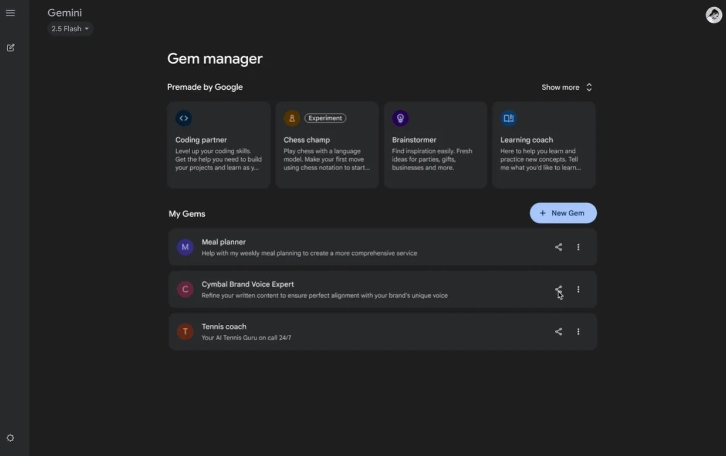 Google, Gemini'nin Gems özelliğini kapatıp yerine "beceriler"i öne çıkarıyor