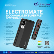 Airwave Electromate 10,000mAh Power Bank - Airwave Electronics Private Limited